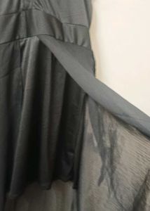 Elegant Black Hi-Lo Dress