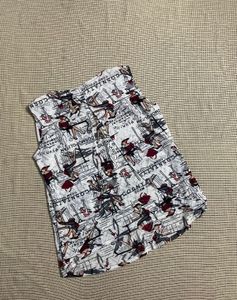 Printed Designer Back Top