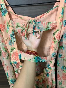 Floral Chiffon Maxi Dress