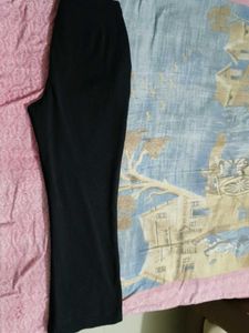 Black Flare Leg Trousers