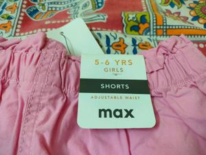 Pink Cotton Shorts