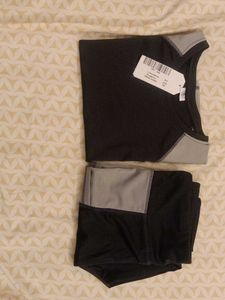 New Black And Grey Color Active Wear