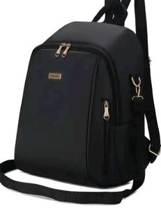 Black Nylon Backpack