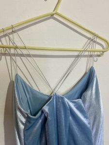 Elegant Blue Maxi Dress