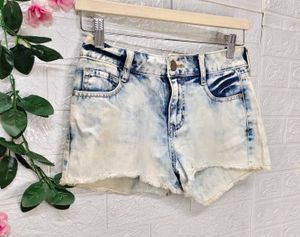 🎁Buy 2 Get 1 Free 🎁Acid Wash Denim Shorts