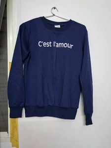 Blue 'C'est l'amour' Sweatshirt