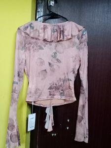 SAVANA Y2K Ruffle Top