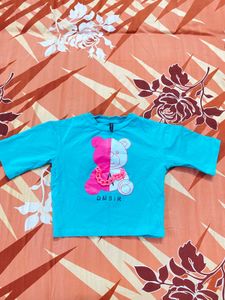 Combo Bootcut Jeans And Te Shirt For Kids Girls 🌸