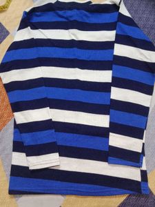 Striped Semi Winter T-Shirt