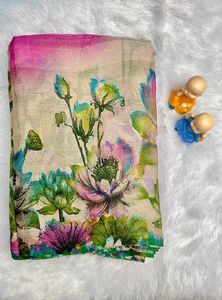 Floral Print Saree