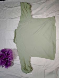 Green Button-Up Top
