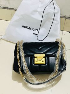 🔥 MIRAGGIO Black Sling – Luxury Vibe! 🖤Brand New