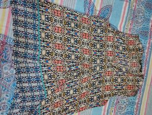 A Line Multicolour Floral Long Top