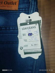 JK-98:Size-32 (Sale) Latest Ladies high waist Jean