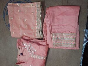 Peach  Kurta Set