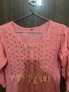 Kurta in Peach Colour