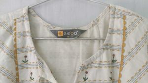 Leego White Striped Dress