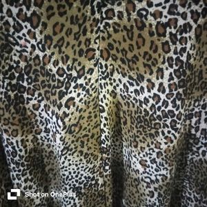 Asymmetric Animal Print Sleeveless Dress