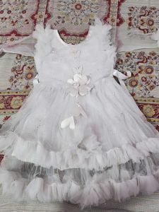 White Tulle Flower Girl Dress