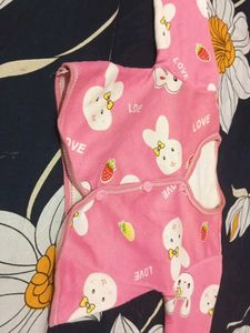 Cute Bunny Print Baby Onesie