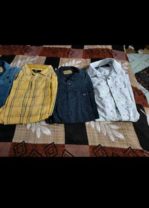Men Used Shirt Cheast 38 M Size Faded Colour