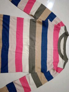 Striped Pullover Sweater Top