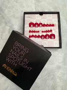 (Sale) Hot Pink Press On Nails Toes- Legs