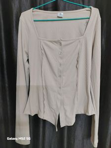 Trendy Ribbed Top