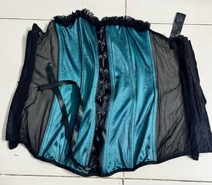 Teal Corset Top
