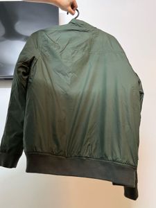Unisex Olive Green Bomber Jacket