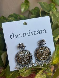 Elegant Silver &amp; Gold Earrings