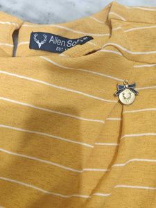 Striped Mustard Top