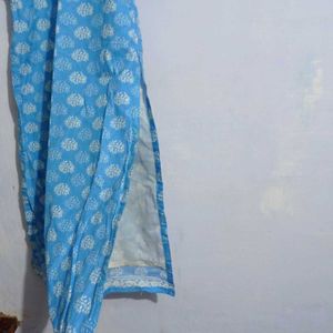 Blue Kurta With Duppatta