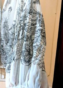 Zara Graphic Print Blouse top trendy prin
