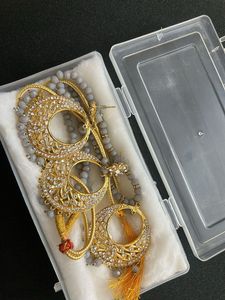 Grey Moti Jewellery Set