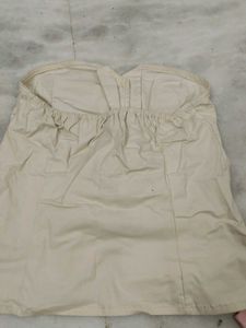 Beige Tube Top For Women