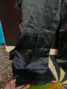 SALE🔥 BLACK SATIN CARGO 8 Pockets!