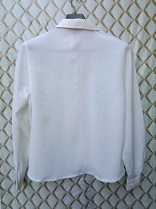 New With Tag Elegant White Button-Down Shirt