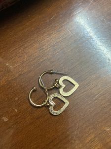 Accessorize Heart Shape Earrings With Ring
