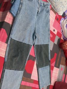 Patchwork Denim Jeans