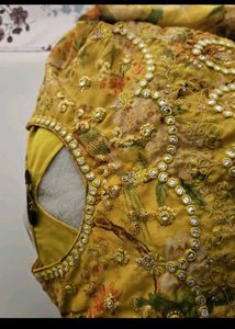 Yellow Floral Blouse