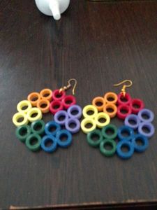 Rainbow Circle Earrings