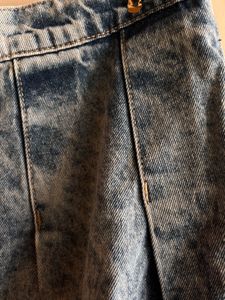 Acid Wash Denim Skirt
