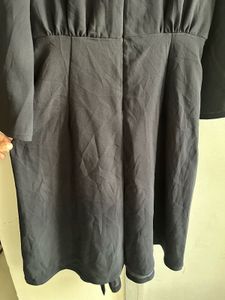 Elegant Black Midi Dress