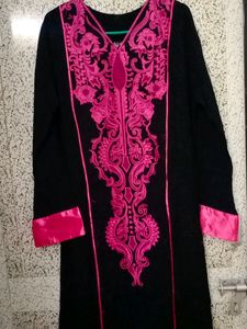 black gown