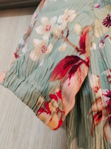 Beautiful Green Colour Spring Dress