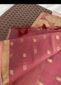Banarasi Mauve Suit