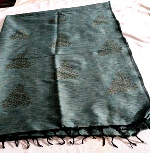 Teal Blue Silk Saree 🥻