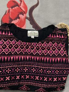 Sabhyata Original black Long Kurti