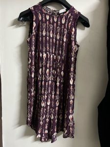 Patterned Sleeveless Dress